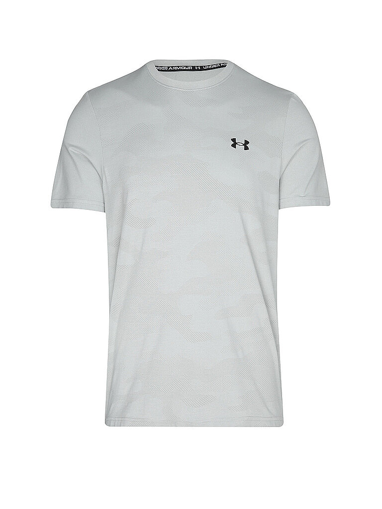 UNDER ARMOUR Herren Fitnessshirt UA Vanish Elite Seamless Camo hellgrau | S